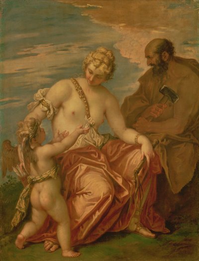 Venus, Vulkan und Amor, 1705-06 von Sebastiano Ricci